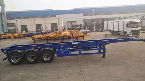 3 axle skeleton semitrailer for export